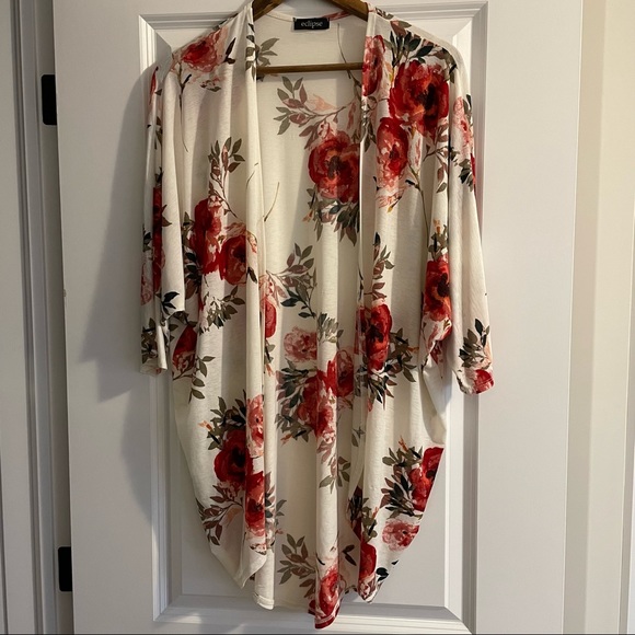 Size S Slouchy Thin Cardigan Floral - Picture 2 of 4